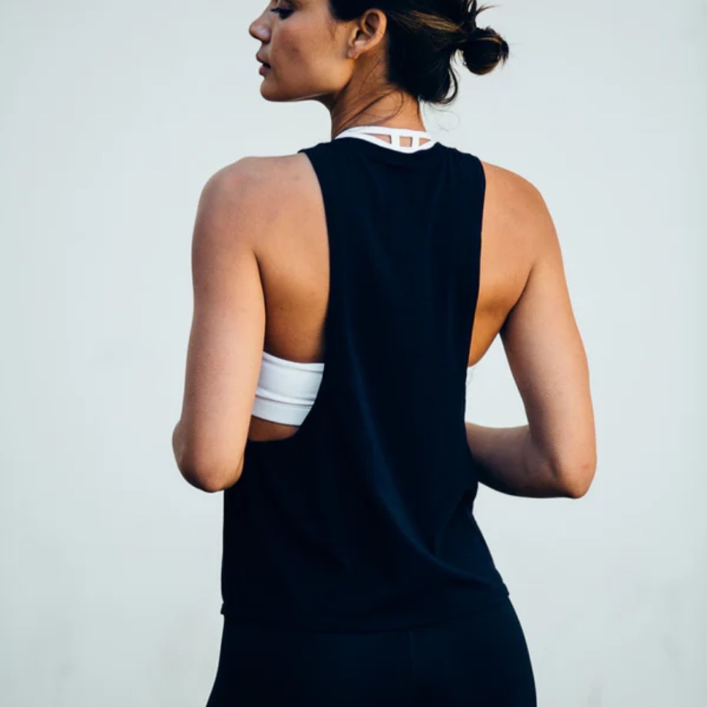 Montiel Riley racer back crop tank